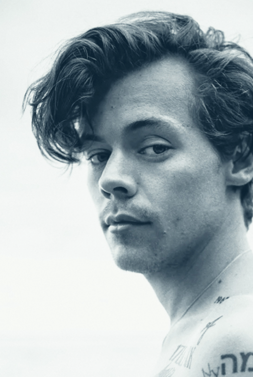 Harry Styles - Blue Portrait - Rare Music Poster,  Music Decor, Band Memorabilia, Music Lover Gift