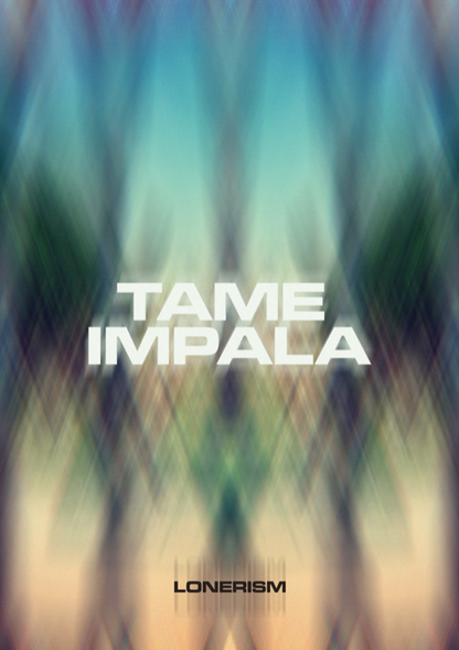 TAME IMPALA - LONERISM - Rare Portrait Music Poster,  Music Decor, Band Memorabilia, Music Lover Gift