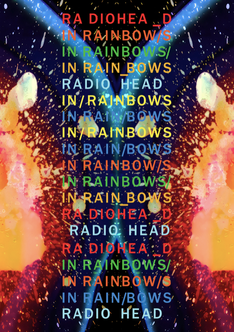 RADIOHEAD - IN RAINBOWS - Rare Portrait Music Poster,  Music Decor, Band Memorabilia, Music Lover Gift
