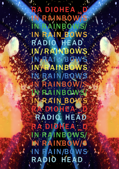 RADIOHEAD - IN RAINBOWS - Rare Portrait Music Poster,  Music Decor, Band Memorabilia, Music Lover Gift