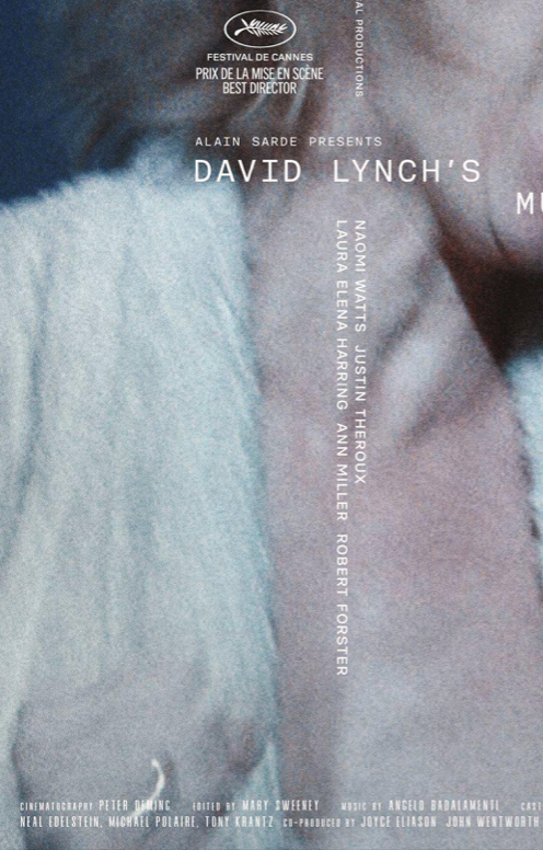 MULHOLLAND DRIVE  David Lynch  - Rare Fiilm Poster
