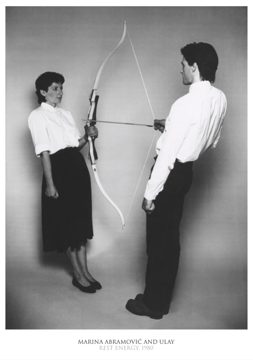 Marina Abramovic - Rest Energy - Rare Music Poster,  Music Decor, Band Memorabilia, Music Lover Gift