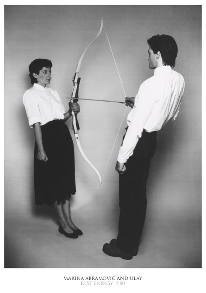 Marina Abramovic - Rest Energy - Rare Music Poster,  Music Decor, Band Memorabilia, Music Lover Gift