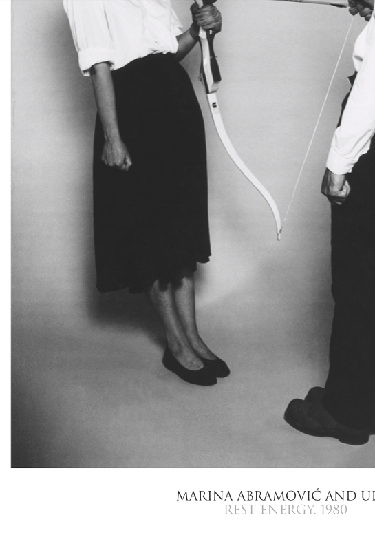 Marina Abramovic - Rest Energy - Rare Music Poster,  Music Decor, Band Memorabilia, Music Lover Gift