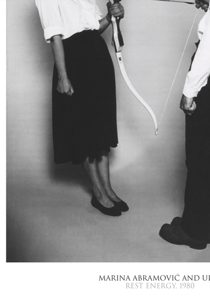 Marina Abramovic - Rest Energy - Rare Music Poster,  Music Decor, Band Memorabilia, Music Lover Gift