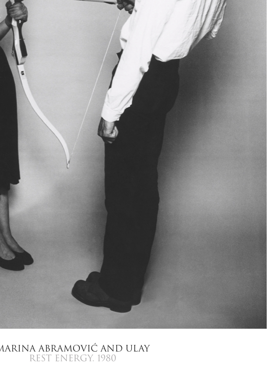 Marina Abramovic - Rest Energy - Rare Music Poster,  Music Decor, Band Memorabilia, Music Lover Gift