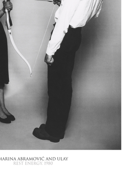 Marina Abramovic - Rest Energy - Rare Music Poster,  Music Decor, Band Memorabilia, Music Lover Gift