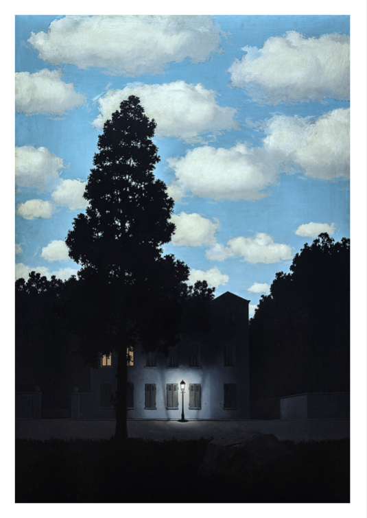 Magritte - Empire of Light  - Mural Artwork - Decoration - Wall Art