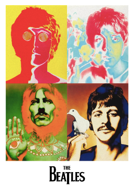 THE BEATLES - Symbios Design Rare Glossy Poster Print