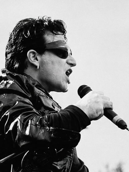 U2 - BONO LIVE - Symbios Design Rare Glossy Poster Print