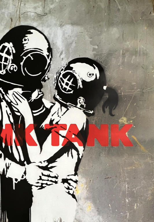 BLUR - BANKSY - THINK TANK - Symbios Design Rare Glossy Poster Print