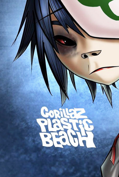 GORILLAZ - PLASTIC BEACH - Symbios Design Rare Glossy Poster Print