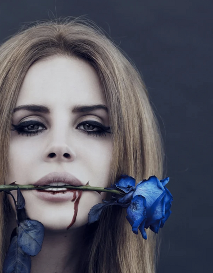 LANA DEL REY - BLUE ROSE - Symbios Design Rare Glossy Poster Print