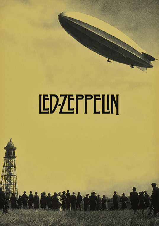 LED ZEPPELIN - Symbios Design Rare Glossy Poster Print
