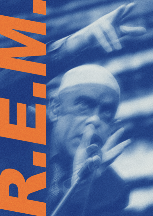 REM - LIVE - R.E.M. - Symbios Design Rare Glossy Poster Print