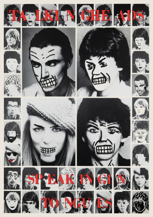 TALKING HEADS - SPEAKING TONGUES - Symbios Design Rare Glossy Poster Print