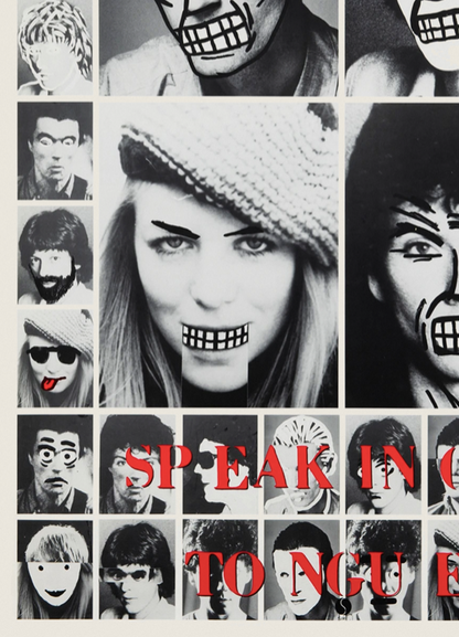 TALKING HEADS - SPEAKING TONGUES - Symbios Design Rare Glossy Poster Print