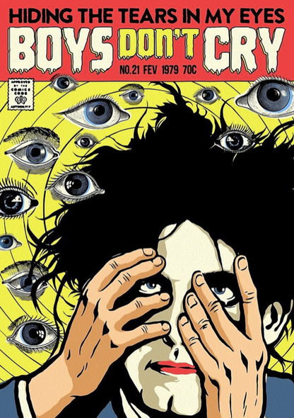 THE CURE - BOYS DON'T CRY - Symbios Design Rare Glossy Poster Print