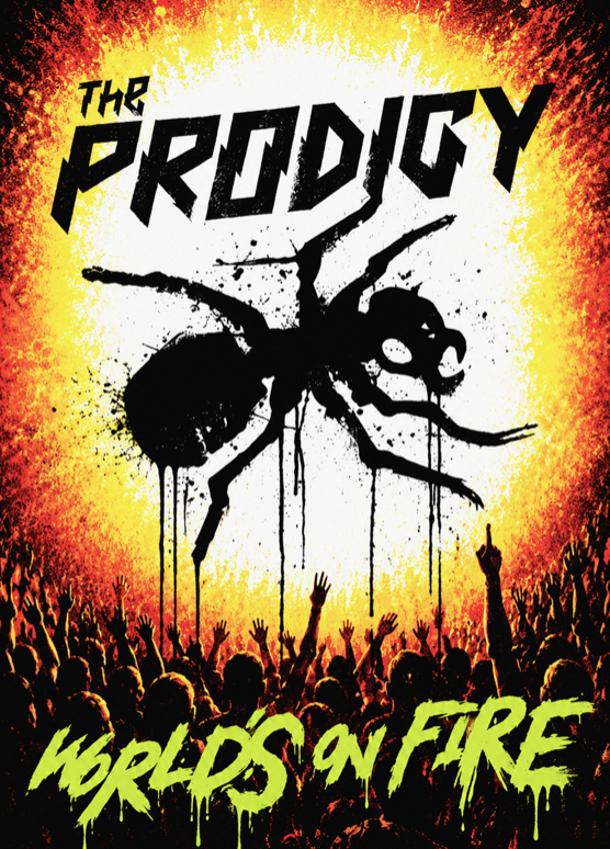 THE PRODIGY - WORLDS ON FIRE - Symbios Design Rare Glossy Poster Print