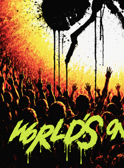 THE PRODIGY - WORLDS ON FIRE - Symbios Design Rare Glossy Poster Print