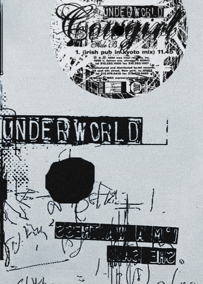 UNDERWORLD - COWGIRL - Symbios Design Rare Glossy Poster Print