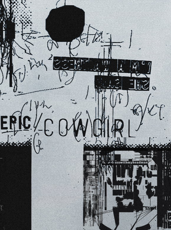 UNDERWORLD - COWGIRL - Symbios Design Rare Glossy Poster Print