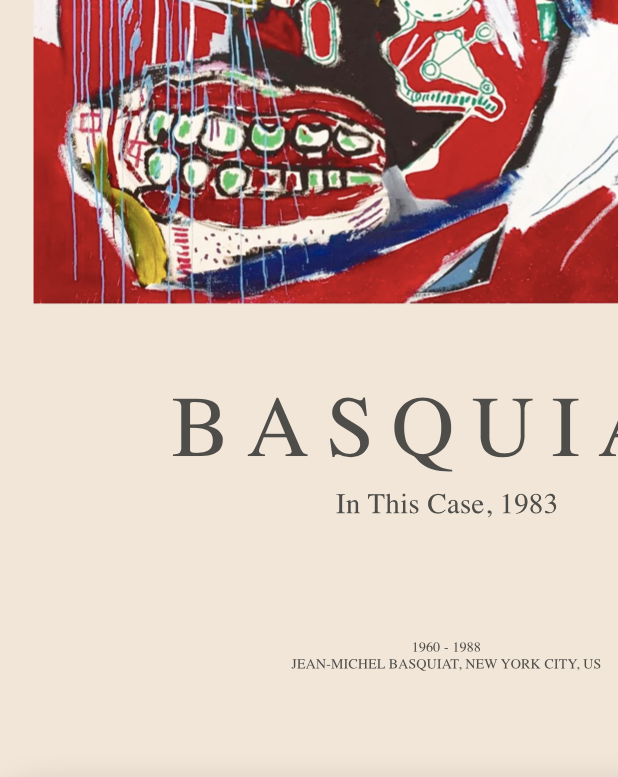 BASQUIAT- IN THIS CASE - Symbios Design Rare Glossy Poster Print