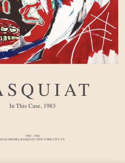 BASQUIAT- IN THIS CASE - Symbios Design Rare Glossy Poster Print