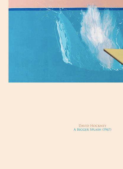 DAVID HOCKNEY - A BIGGER SPLASH - Symbios Design Rare Glossy Poster Print