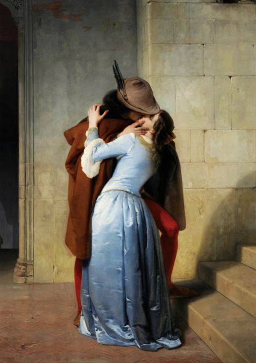 FRANCESCO HAYEZ - THE KISS- Symbios Design Rare Glossy Poster Print