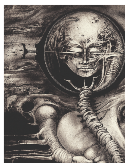 H.R. Giger - Cthulhu (Genius) III - Symbios Design Rare Glossy Poster Print