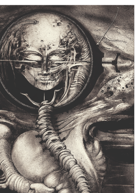 H.R. Giger - Cthulhu (Genius) III - Symbios Design Rare Glossy Poster Print