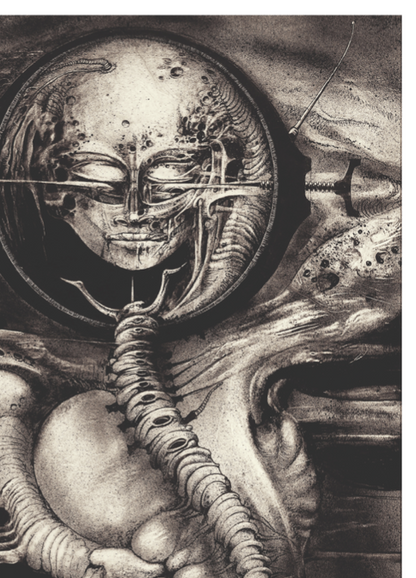 H.R. Giger - Cthulhu (Genius) III - Symbios Design Rare Glossy Poster Print