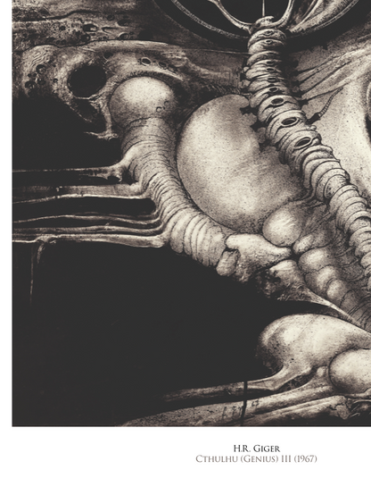H.R. Giger - Cthulhu (Genius) III - Symbios Design Rare Glossy Poster Print