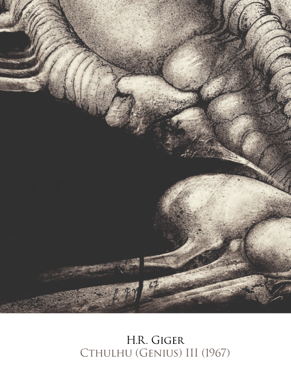 H.R. Giger - Cthulhu (Genius) III - Symbios Design Rare Glossy Poster Print