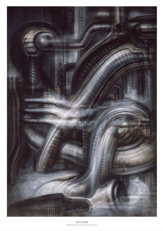 H.R.Giger Japanese Excursion III - Symbios Design Rare Glossy Poster Print