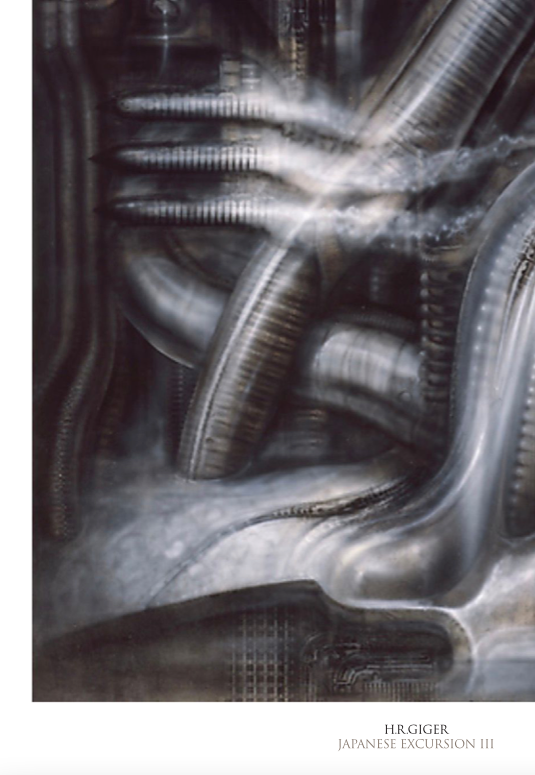 H.R.Giger Japanese Excursion III - Symbios Design Rare Glossy Poster Print