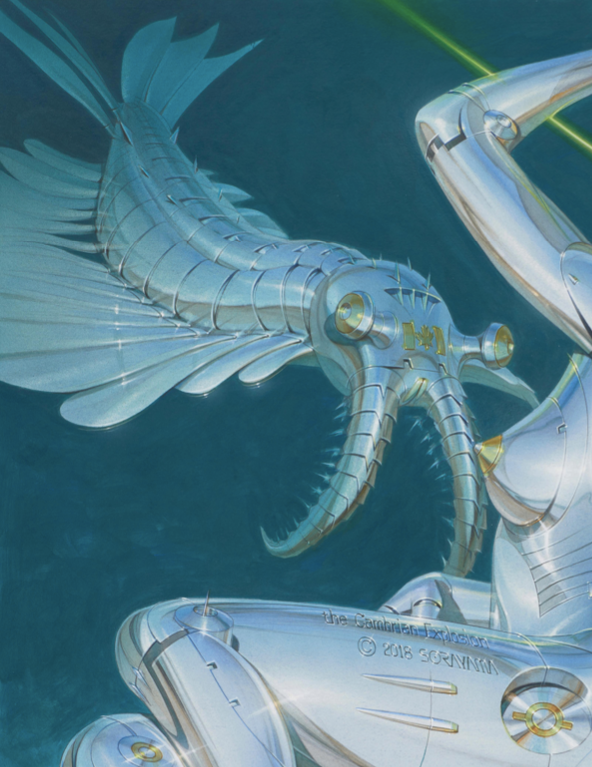 Hajime Sorayama - The Cambrian Explosion - Symbios Design Rare Glossy Poster Print