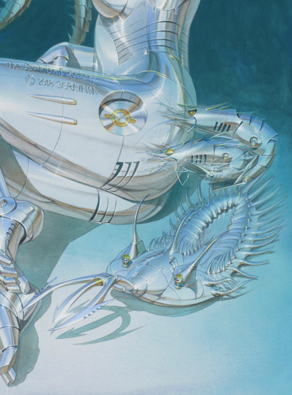 Hajime Sorayama - The Cambrian Explosion - Symbios Design Rare Glossy Poster Print