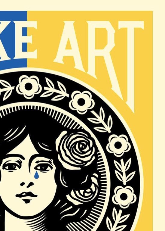 MAKE ART NOT WAR - OBEY  - Symbios Design Rare Glossy Poster Print