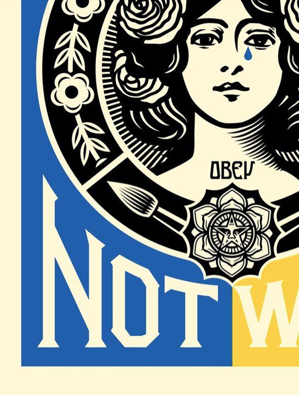 MAKE ART NOT WAR - OBEY  - Symbios Design Rare Glossy Poster Print