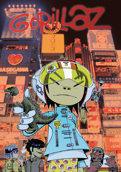 GORILLAZ - Symbios Design Rare Glossy Poster Print