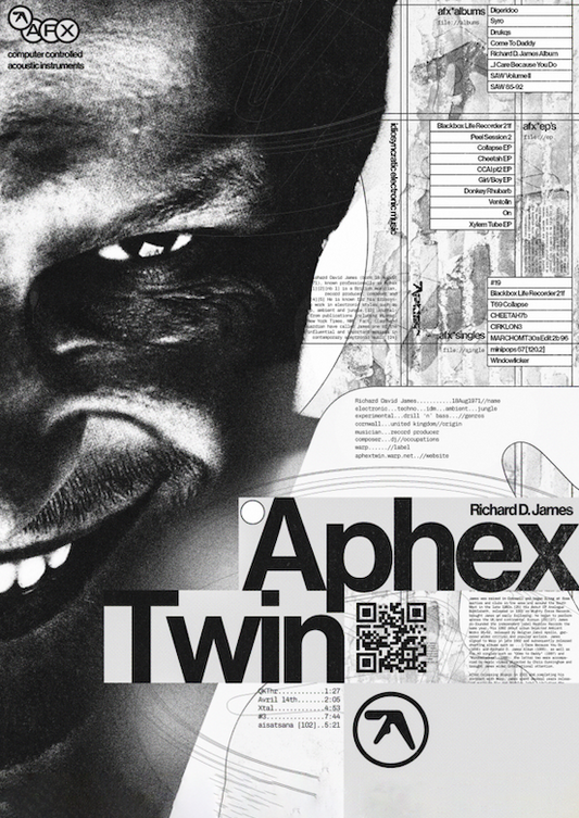 APHEX TWIN - Symbios Design Rare Glossy Poster Print