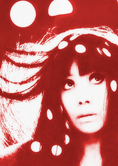 YAYOI KUSAMA - PORTRAIT RED - Symbios Design Rare Glossy Poster Print