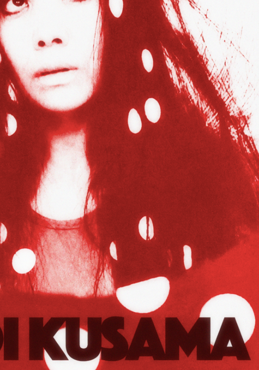 YAYOI KUSAMA - PORTRAIT RED - Symbios Design Rare Glossy Poster Print