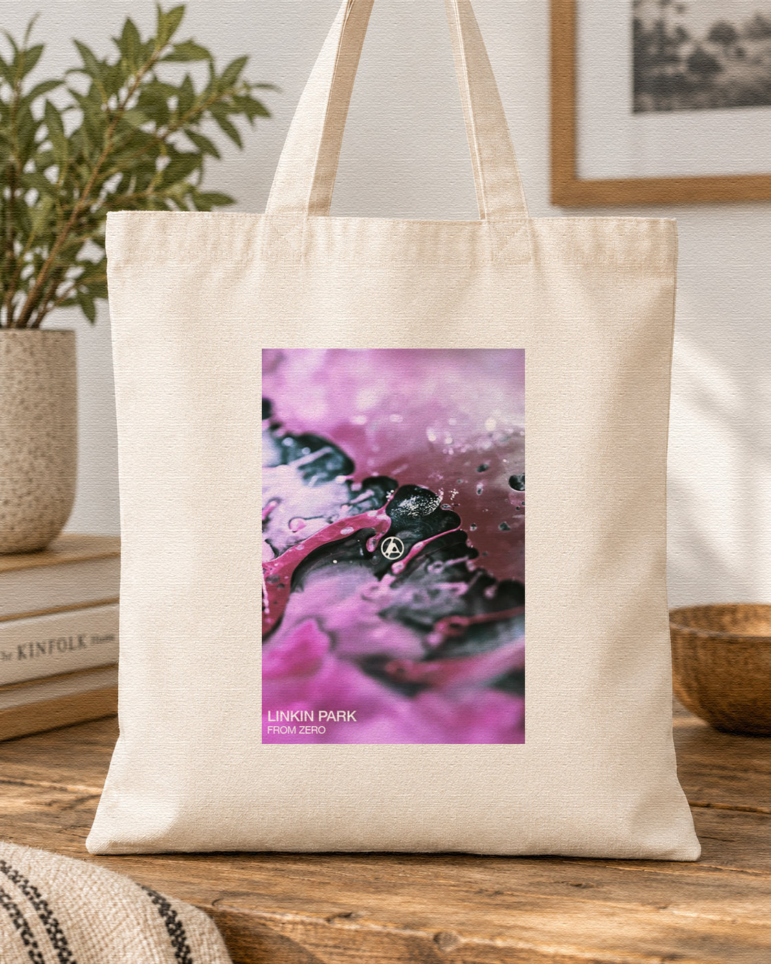 LINKIN PARK - FROM ZERO - Symbios Design Tote Bag