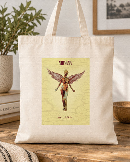 NIRVANA - IN UTERO - Symbios Design Tote Bag