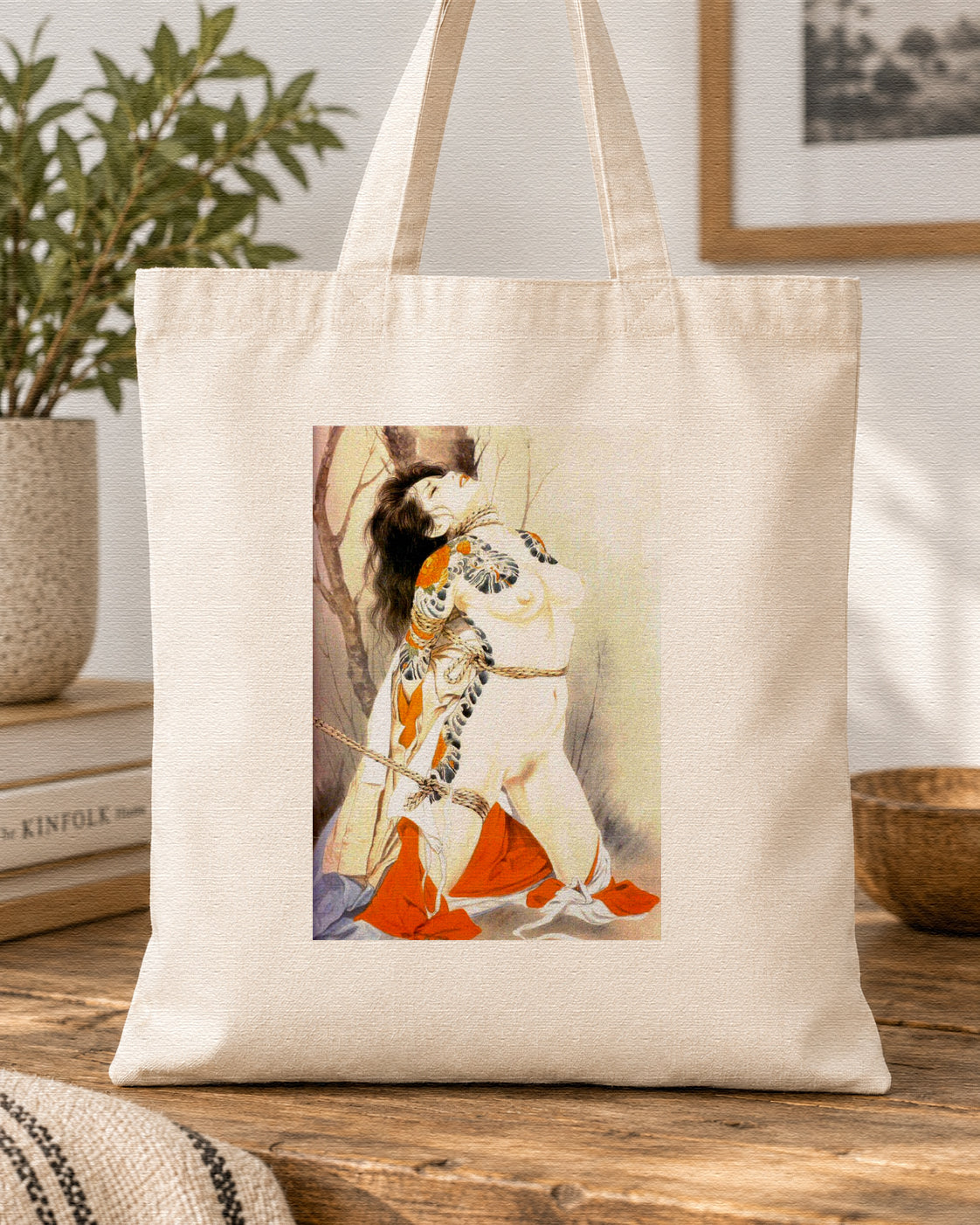 JAPANESE SHIBARI ART IV - Symbios Design Tote Bag