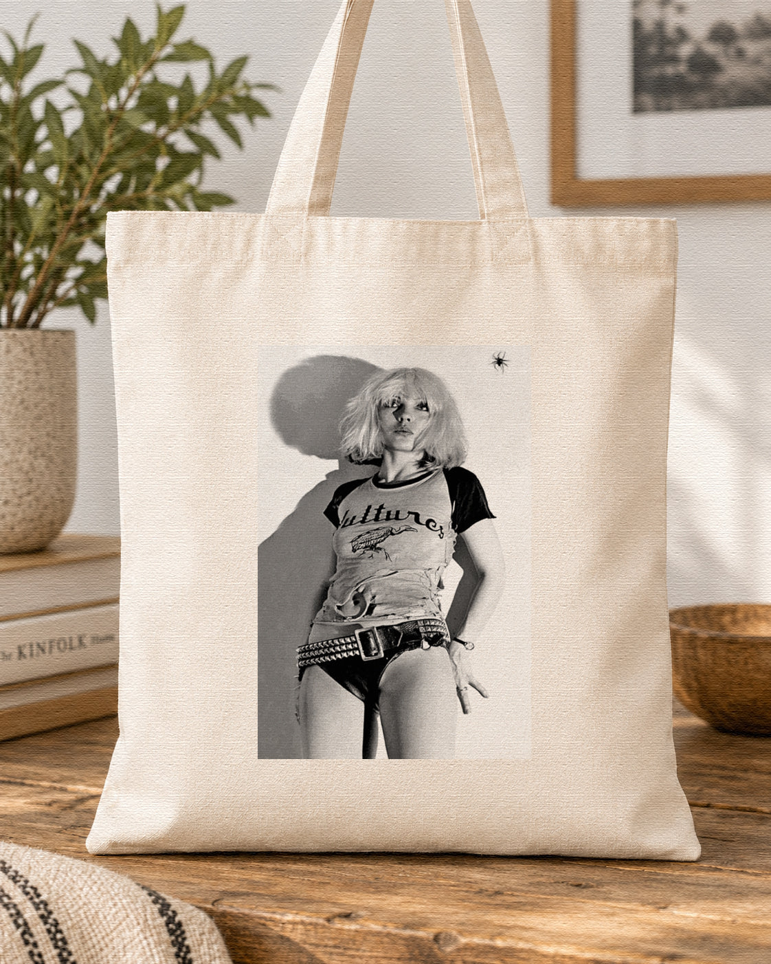BLONDIE - SPIDER PORTRAIT - Symbios Design Tote Bag