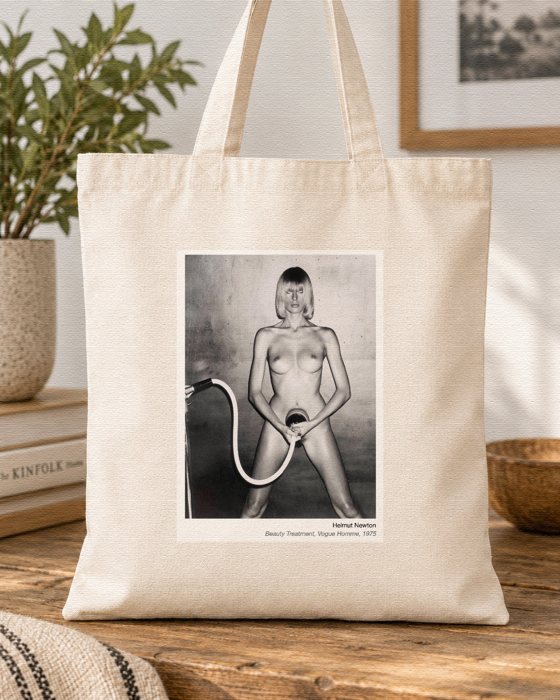 HELMUT NEWTON - BEAUTY TREATMENT - Symbios Design Tote Bag